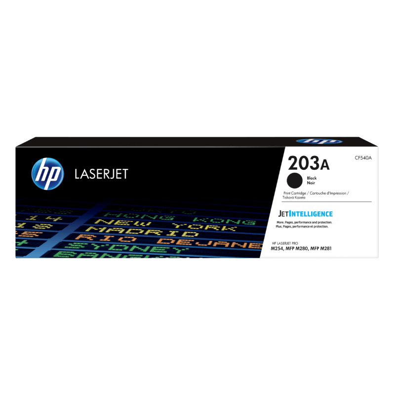 CF540A HP 203A svart toner - 1400 sidor - Original