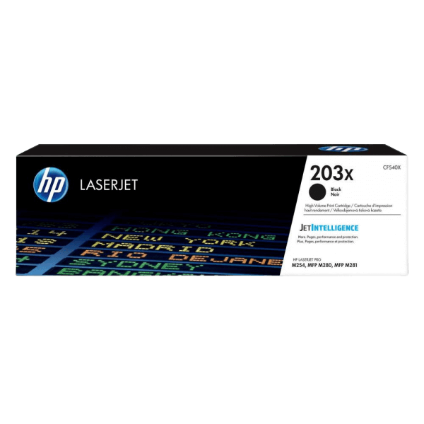 CF540X HP 203X svart XL toner - 3200 sidor - Original