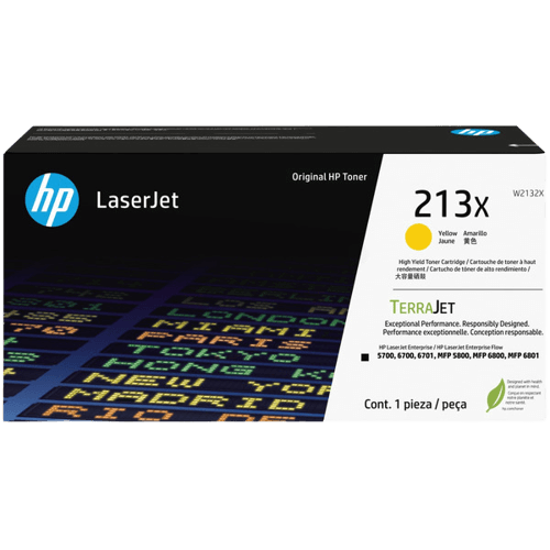 W2132X HP 213X gul XL toner - 6000 sidor - Original