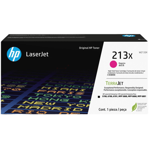W2133X HP 213X magenta XL toner - 6000 sidor - Original