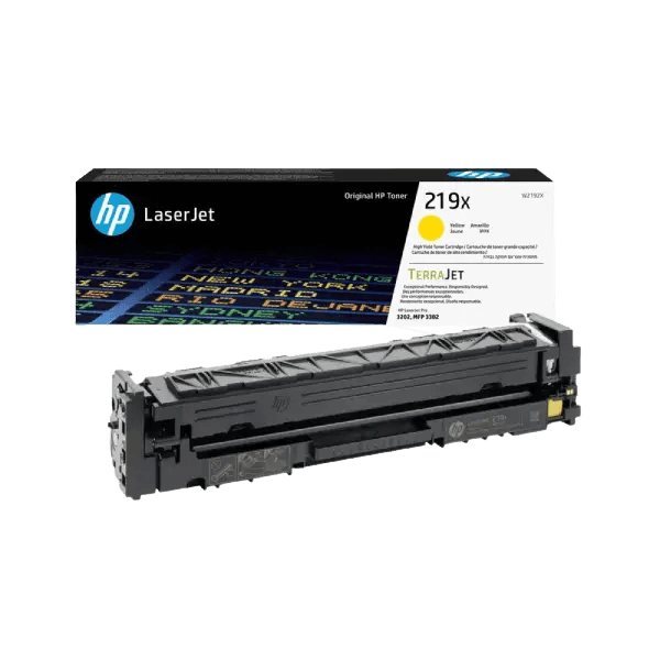 W2192X HP 219X gul XL toner - 2500 sidor - Original