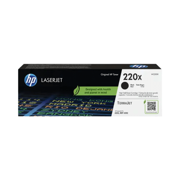 W2200X HP 220X svart XL toner - 7500 sidor - Original