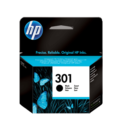 CH561EE HP 301 svart Skrivarpatron - 3 ml. - Original