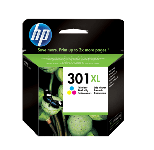 CH564EE HP 301XL 3 färger i en Skrivarpatron - 6 ml. - Original