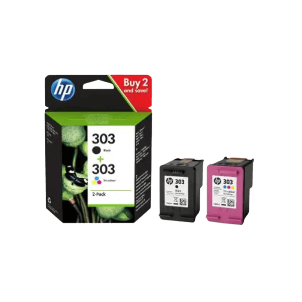 3YM92AE HP 303 CMYK Skrivarpatron - 4 + 4 ml. - Original