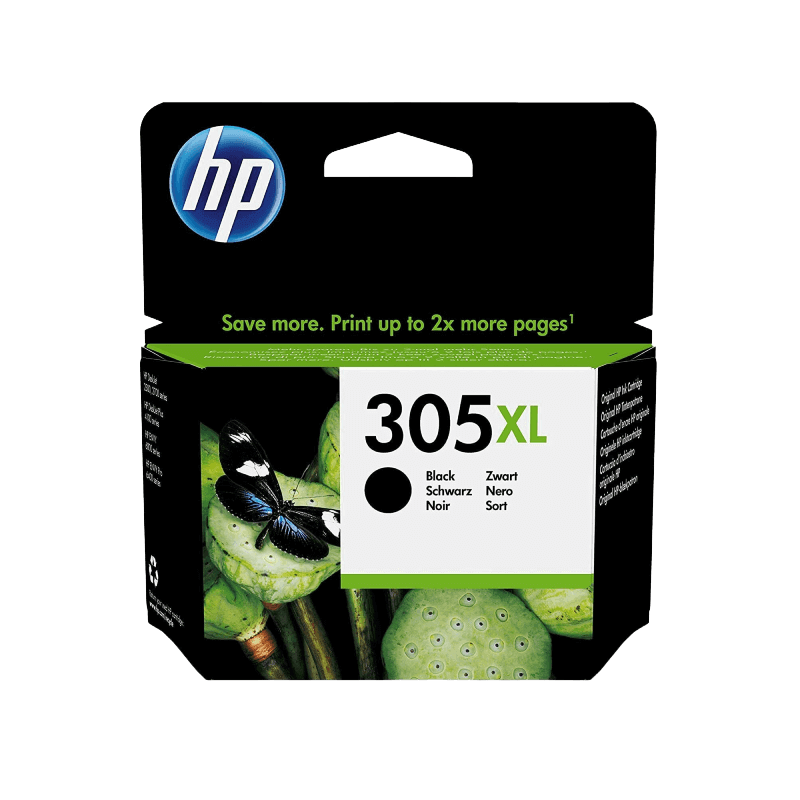 3YM62AE HP 305XL svart Skrivarpatron - 4 ml. - Original