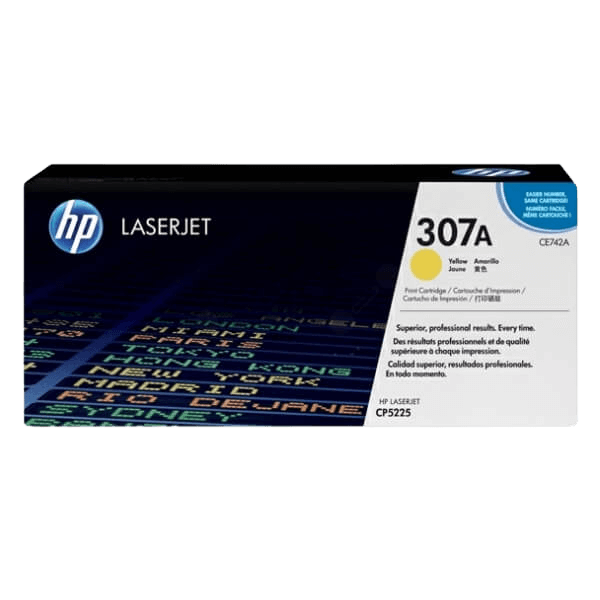 CE742A HP 307A gul toner - 7300 sidor - Original