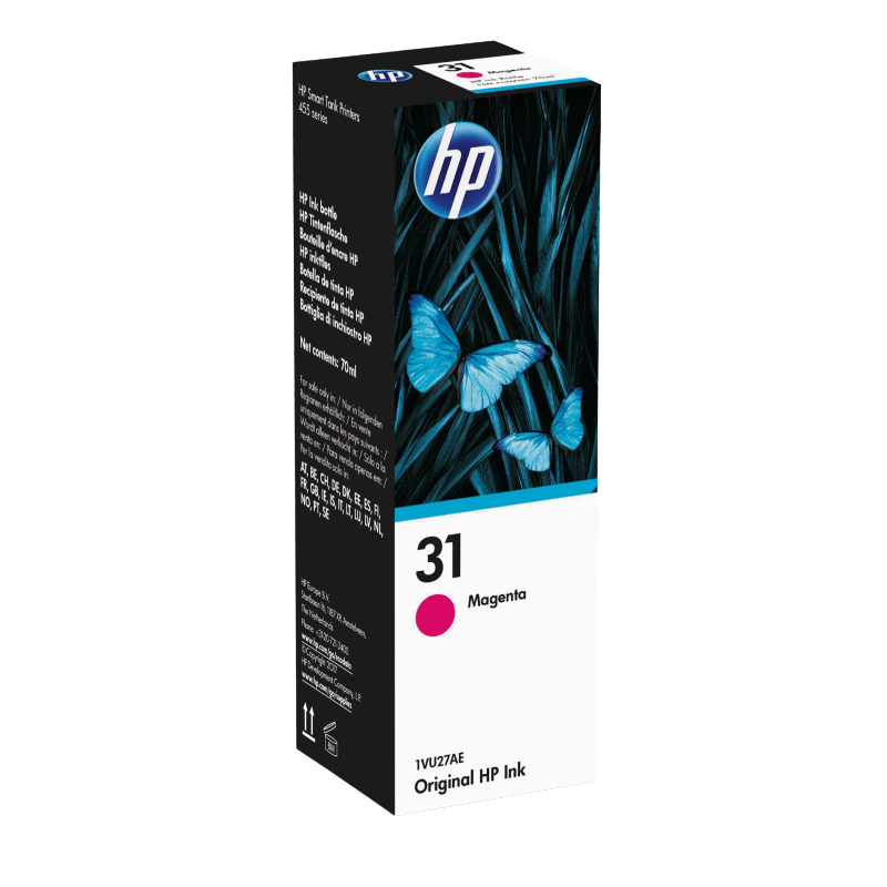 1VU27AE HP 31 magenta bläck refill - 8000 sidor - Original