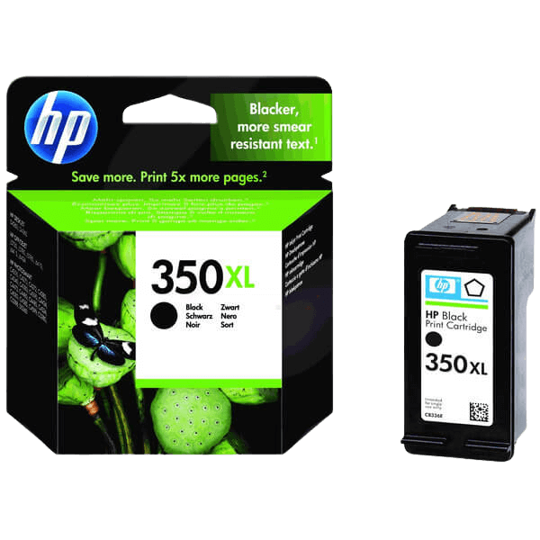 CB336EE HP 350 svart XL Skrivarpatron - 25 ml. - Original