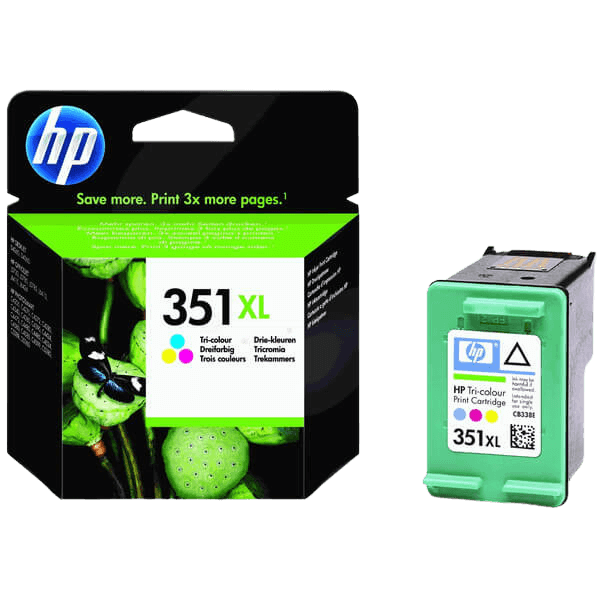 CB338EE HP 351 3 färger i en XL Skrivarpatron - 14 ml. - Original