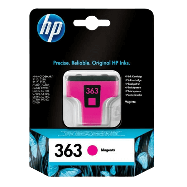 C8772EE HP 363 magenta Skrivarpatron - 3 ml. - Original