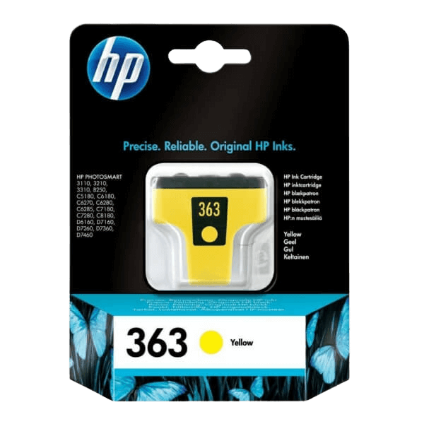 C8773EE HP 363 gul Skrivarpatron - 4 ml. - Original