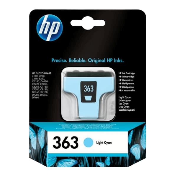 C8774EE HP 363 ljus cyan Skrivarpatron - 4 ml. - Original