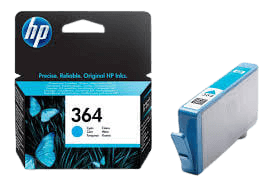 CB318EE HP 364 cyan Skrivarpatron - 3 ml. - Original