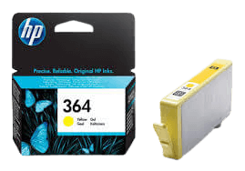 CB320EE HP 364 gul Skrivarpatron - 3 ml. - Original