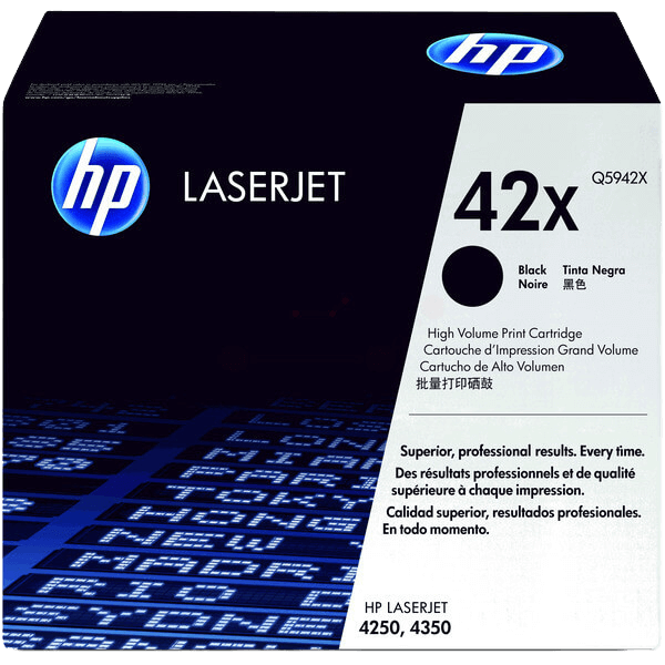Q5942X HP 42X svart XL toner - 23000 sidor - Original