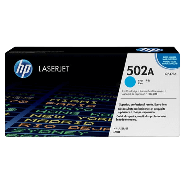 Q6471A HP 502A cyan toner - 4000 sidor - Original