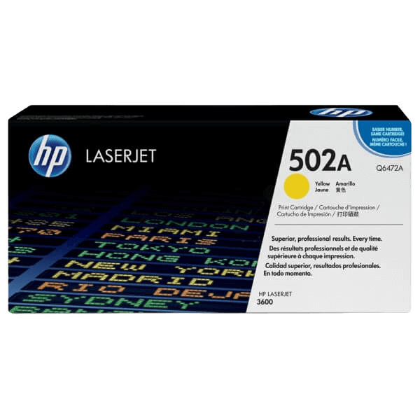 Q6472A HP 502A gul toner - 4000 sidor - Original