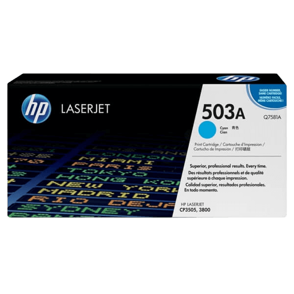 Q7581A HP 503A cyan toner - 6000 sidor - Original