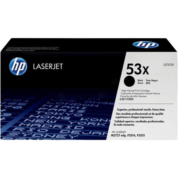 Q7553X HP 53X svart XL toner - 7000 sidor - Original