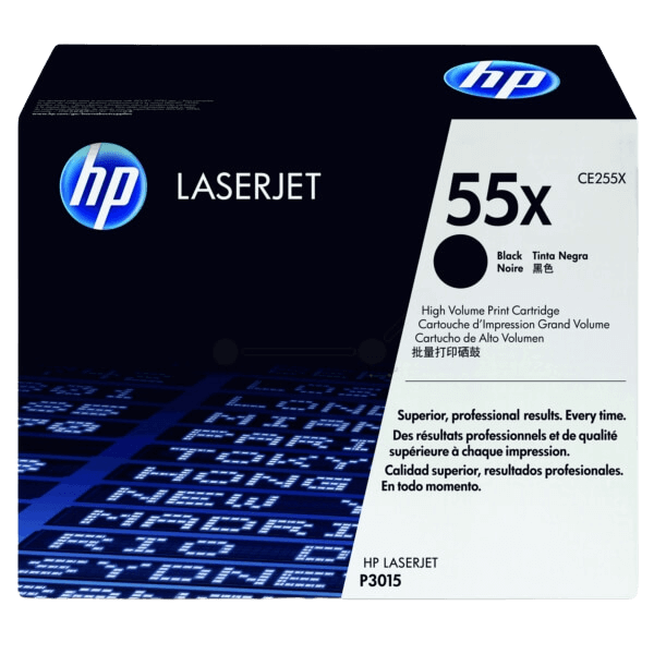 CE255X HP 55X svart XL toner - 12500 sidor - Original