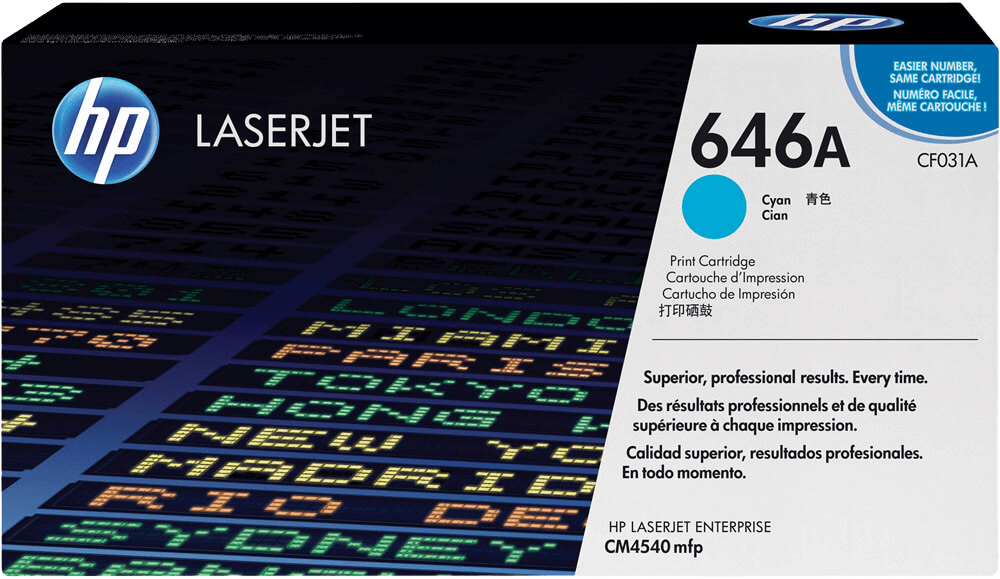 CF031A HP 646A cyan toner - 11000 sidor - Original