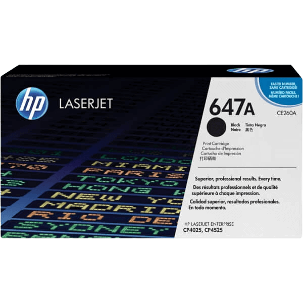 CE260A HP 647A svart toner - 8500 sidor - Original