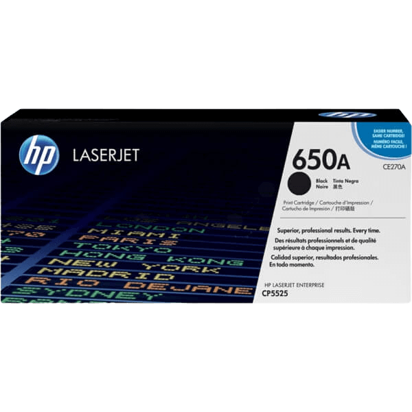 CE270A HP 650A svart toner - 13500 sidor - Original