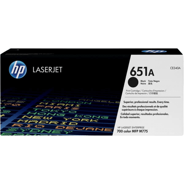 CE340A HP 651A svart toner - 13500 sidor - Original