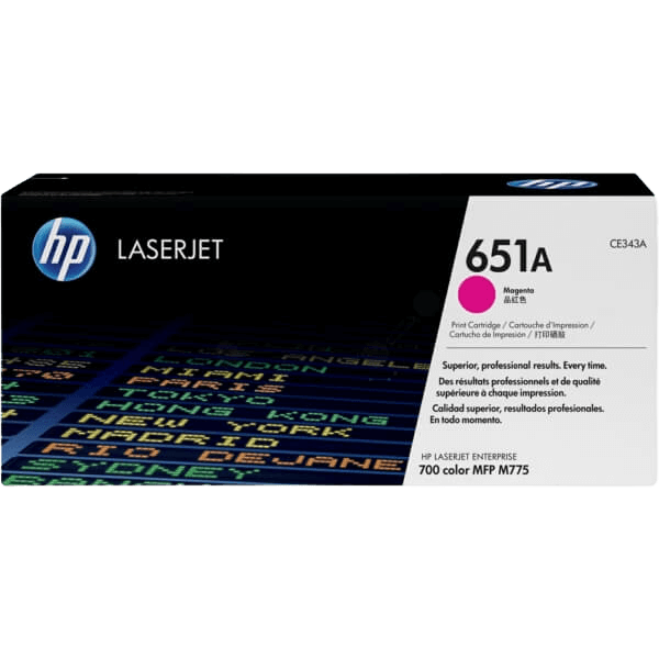 CE343A HP 651A magenta toner - 16000 sidor - Original