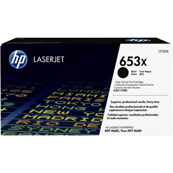 CF320X HP 653X svart XL toner - 20000 sidor - Original