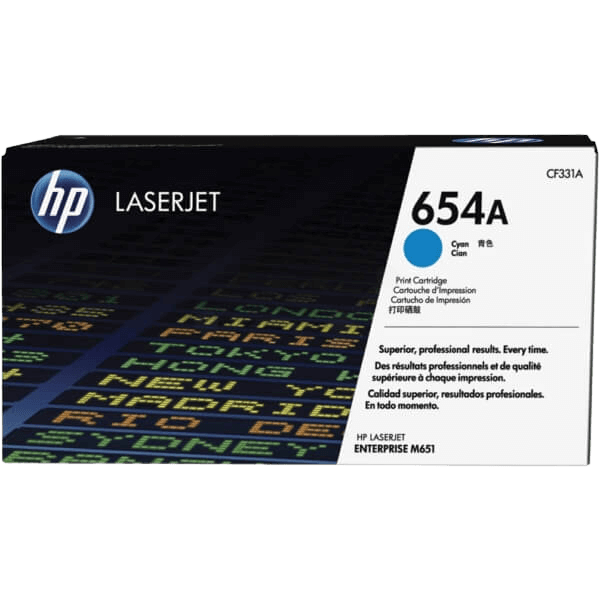 CF331A HP 654A cyan toner - 15000 sidor - Original