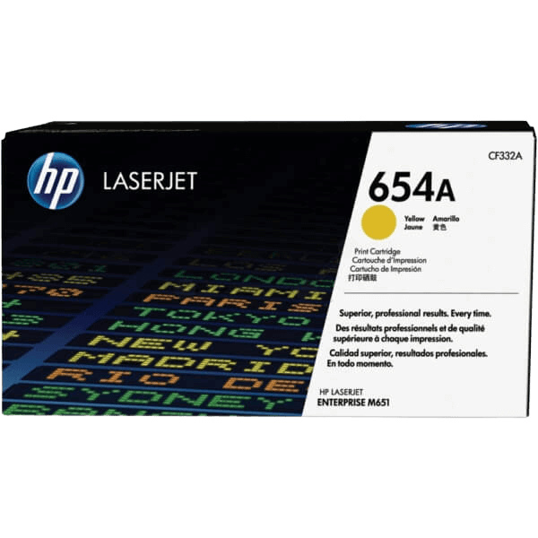 CF332A HP 654A gul toner - 15000 sidor - Original