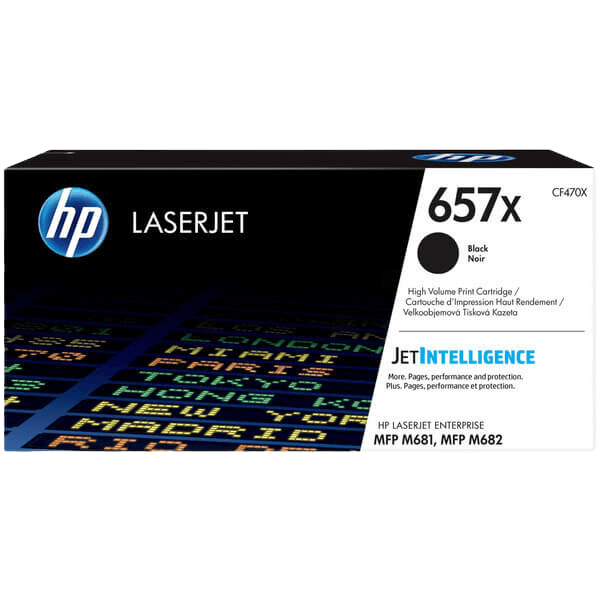 CF470X HP 657X svart XL toner - 28000 sidor - Original