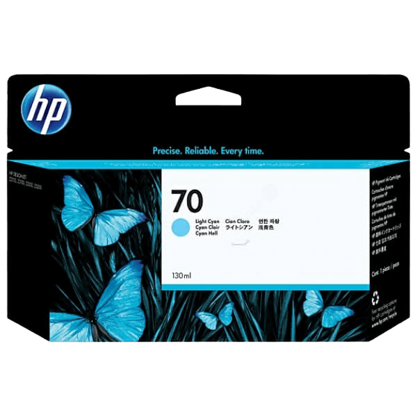 C9390A HP 70 ljus cyan Skrivarpatron - 130 ml. - Original