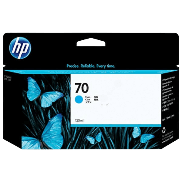 C9452A HP 70 cyan Skrivarpatron - 130 ml. - Original