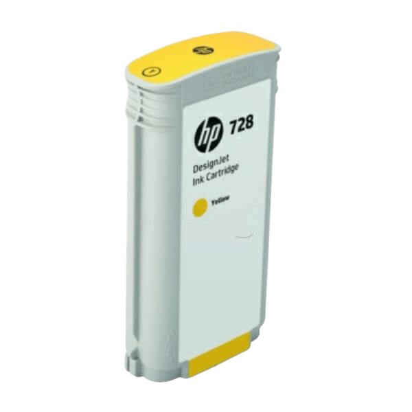 F9J65A HP 728 gul XL Skrivarpatron - 130 ml. - Original