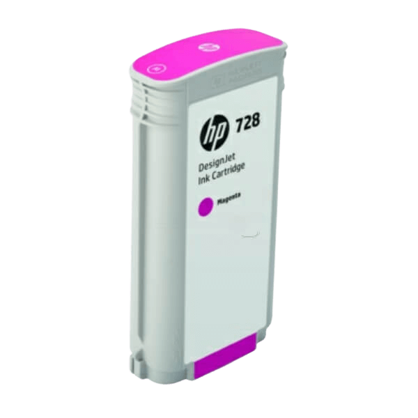 F9J66A HP 728 magenta XL Skrivarpatron - 130 ml. - Original