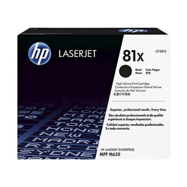 CF281X HP 81X svart XL toner - 25000 sidor - Original