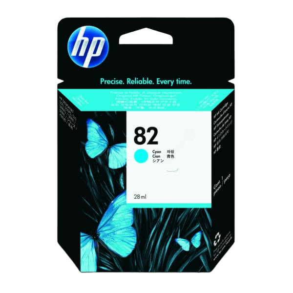 CH566A HP 82 cyan Skrivarpatron - 28 ml. - Original