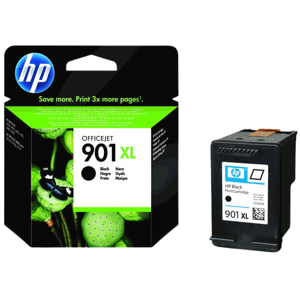 CC654AE HP 901 svart XL Skrivarpatron - 14 ml. - Original