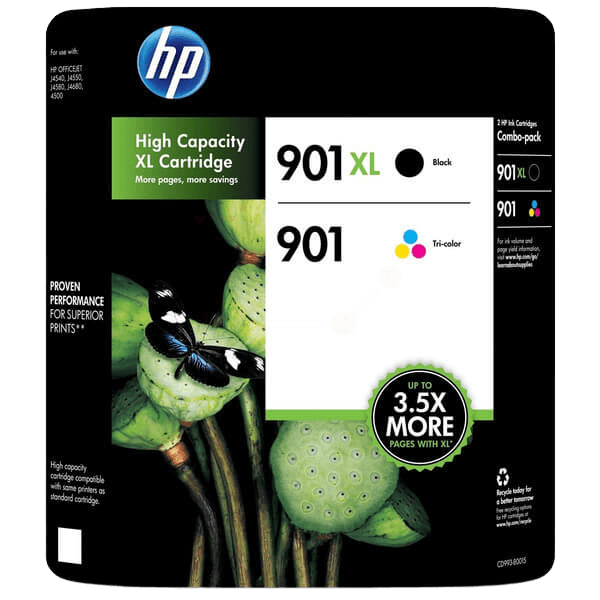 SD519AE HP 901 CMYK XL Skrivarpatron - 700 sidor - Original