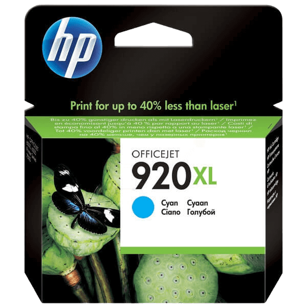CD972AE HP 920 cyan XL Skrivarpatron - 700 sidor - Original