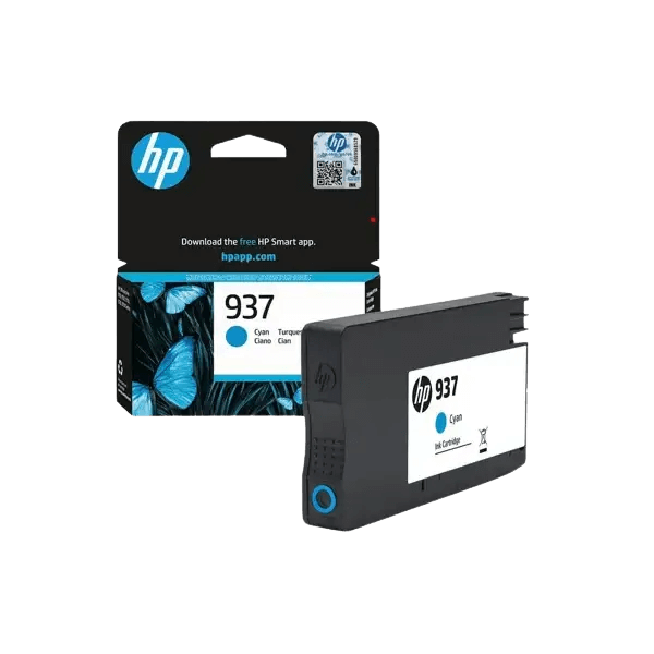 4S6W2NE HP 937 cyan Skrivarpatron - 800 sidor - Original