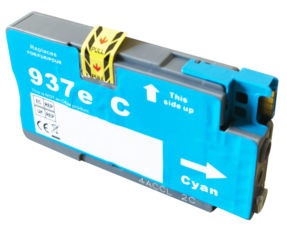 4S6W6NE HP 937E cyan XL Skrivarpatron - 1650 sidor - Kompatibel
