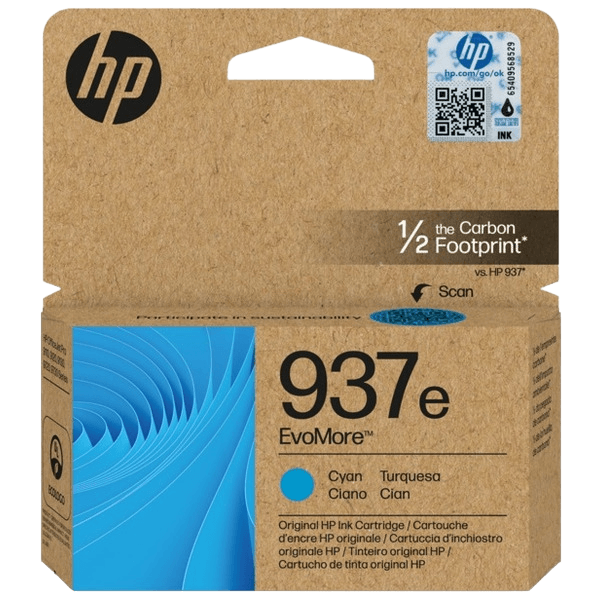 4S6W6NE HP 937E cyan XL Skrivarpatron - 1650 sidor - Original
