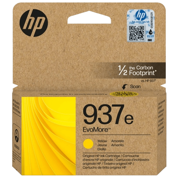 4S6W8NE HP 937E gul XL Skrivarpatron - 1650 sidor - Original