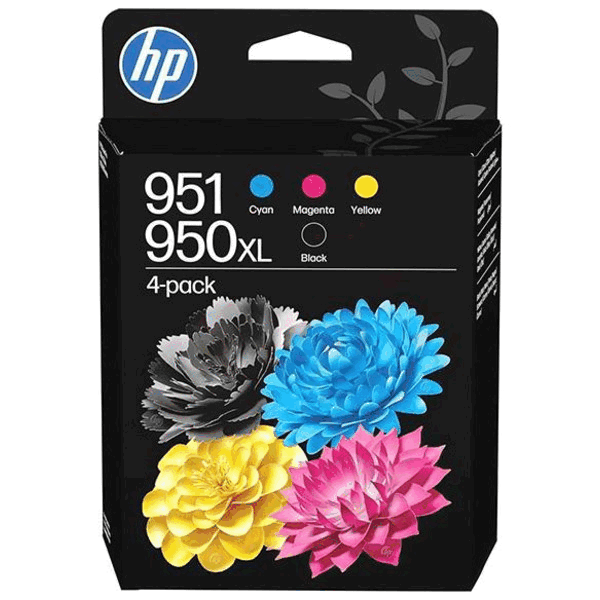 C3WK1AE HP 950XL + 951CMY CMYK Skrivarpatron - 2300 + 700 x3 sidor - Original