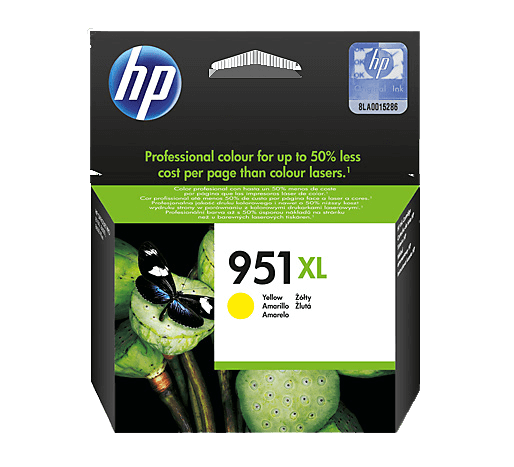 CN048AE HP 951XL gul Skrivarpatron - 1500 sidor - Original