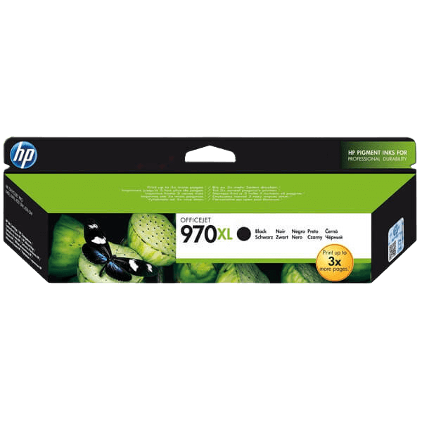 CN625AE HP 970 svart XL Skrivarpatron - 9200 sidor - Original